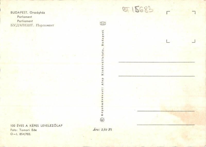 BT15683 parlament Budapest          Hungary