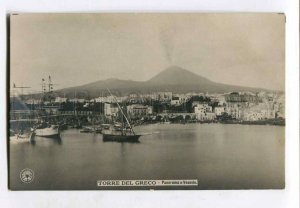 415616 ITALY Torre del GRECO Vesuvio Volcano Vintage NPG photo postcard