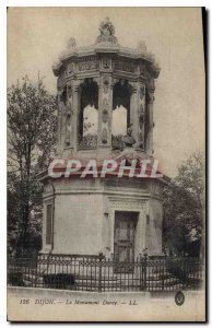 Old Postcard Dijon Darcy monument