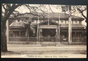 Mint Noumea New Caledonia Real Picture Postcard RPPC Town Hall View