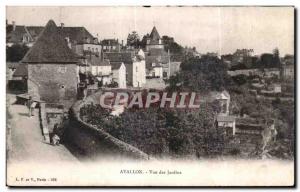 Old Postcard Avallon View Gardens