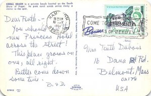 Coral Beach Bermuda Postcard