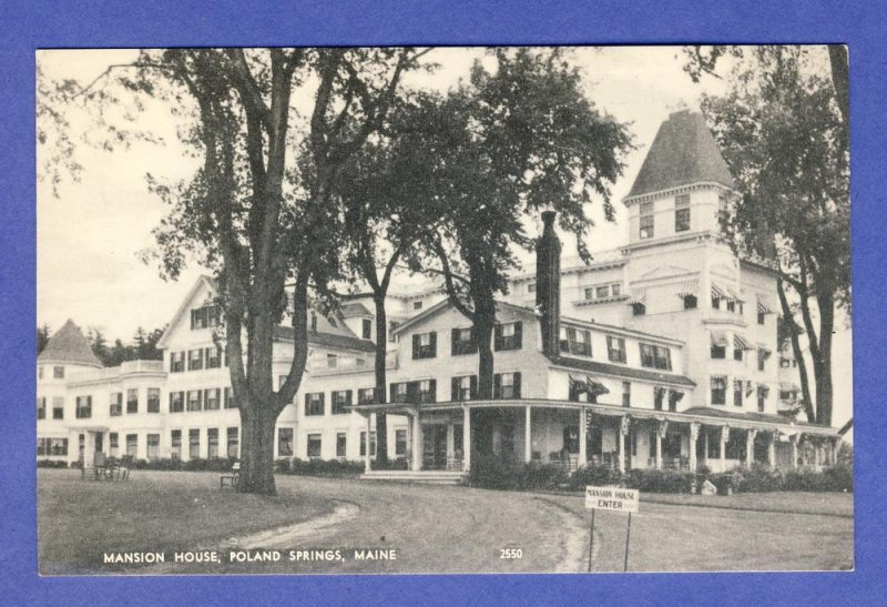 Poland Springs, Maine/ME Postcard, Mansion House