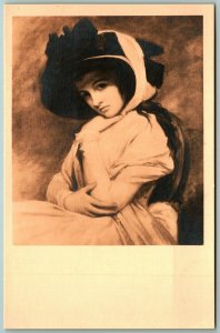 Lady Hamilton George Romney Painting Huntington Gallery San Marino Postcard J12