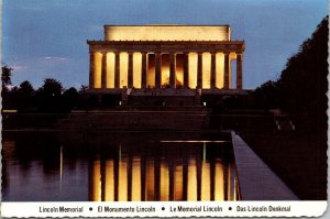 Washington D C The Lincoln Memorial At Night