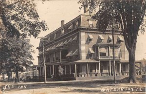 Waterbury Vermont The Inn Real Photo Vintage Postcard AA25099