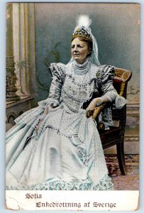 Sweden Postcard Sofia Queen Dowager 1910 Antique Minneapolis Riverside
