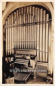 Organ, Mission Inn, Real Photo - Riverside, CA