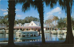 Silver Springs Florida 1955 Postcard Sightseeing Boats RPO Cancel