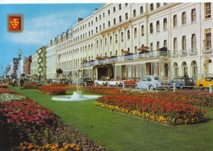 Sussex Postcard - Burlington Hotel - The Fountain in Flowers - Eastbourne TZ5486