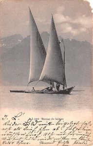 Barque du Leman Switzerland 1906 Missing Stamp 