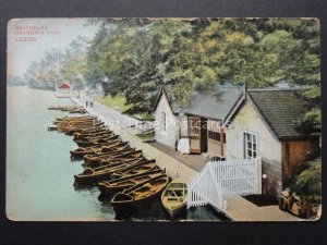 Yorkshire LEEDS Roundhay Park BOATHOUSE c1906 Postcard by B&D Kromo Series 20122