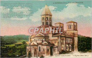 Old Postcard Saint Nectaire Church My hist