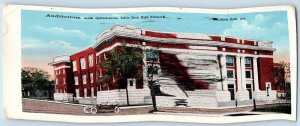 Little Rock Arkansas AR Postcard Auditorium Gymnasium High School 1918 Vintage