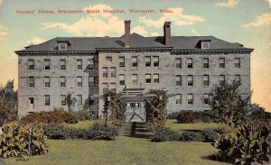 Worcester Massachusetts Worcester State Hospital,  Nurses' Home, PC U11817