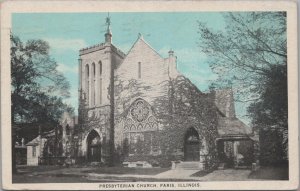 Postcard Presbyterian Church Paris Illinois IL