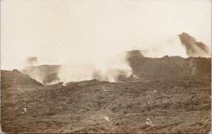 Kilauea Volcano Honolulu Hawaii HI Real Photo Postcard F62