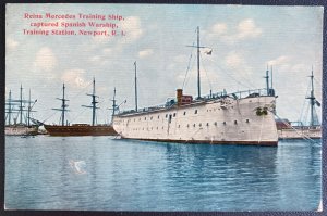 Mint Picture Postcard Reina Mercedes Training Ship Captured Spanish Warship