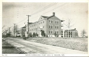 Maryland Fort George G Meade Brick Barracks 1941