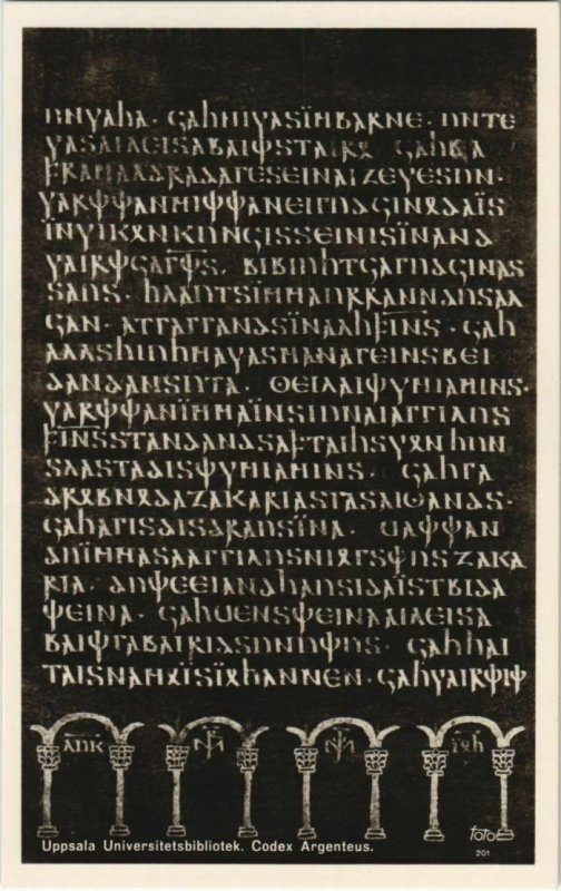 CPA AK Codex Argentus - Silverbibeln SWEDEN (1119704)