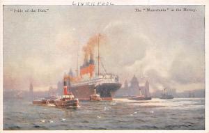 R.M.S. Mauretania Ocean Liner Ship Cunard Line Ship Steamer Unused 