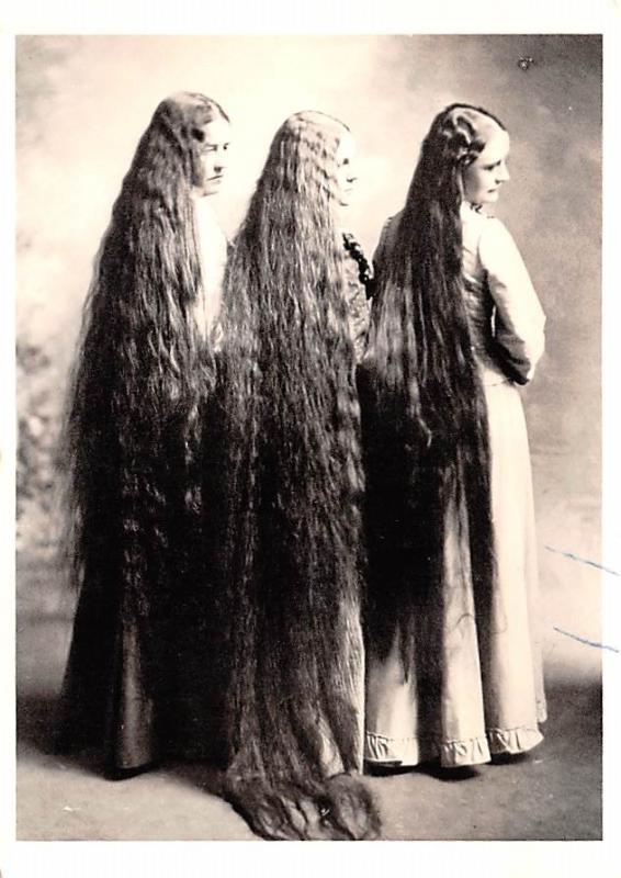 Three Women, Long Hair - 