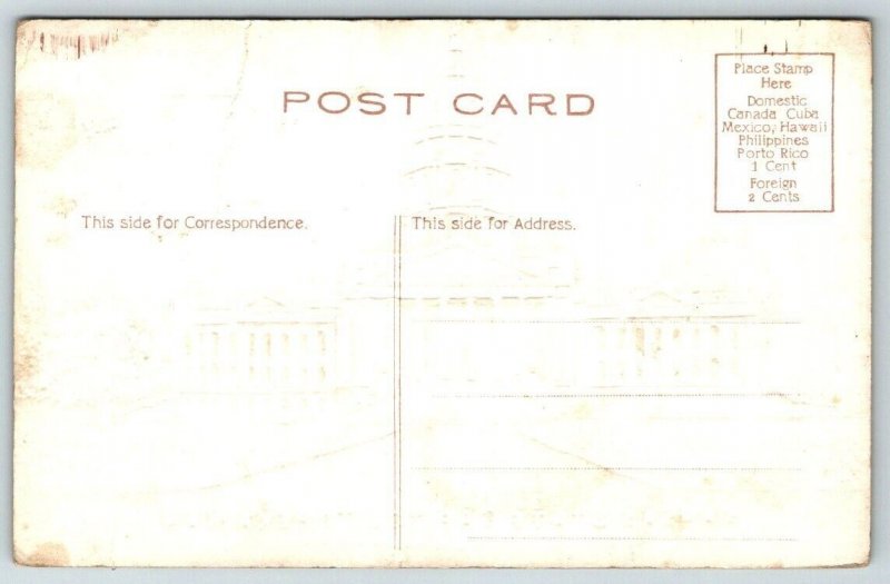 Topeka Kansas  State Capitol Building  Embossed  Postcard  c1915