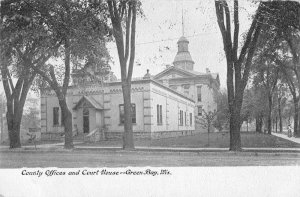 Green Bay Wisconsin view of County Offices & Court House antique pc ZC548979