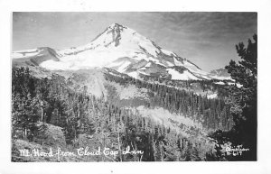 Mount Hood from Cloud Cap Inn Real Photo - Mt Hood, Oregon OR