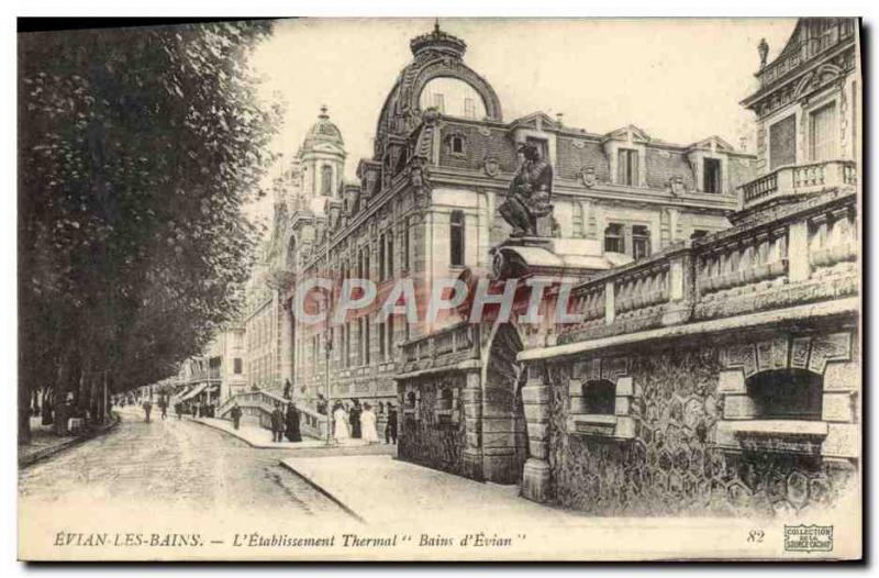 Old Postcard Cures Greoux Les Bains Hydrotherapy Baths of & # 39Evian