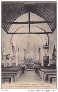 Interieur De l'Eglise, Rene (Sarthe), France, 1900-1910s