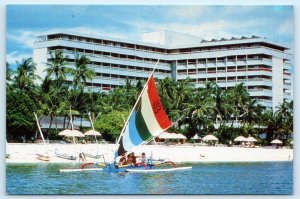 SANUR, BALI Indonesia ~ HOTEL BALI BEACH Resort Beach  4x6 Postcard