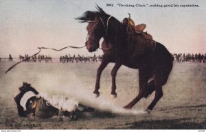 Rocking Chair making good his reputation, Rodeo, 1910