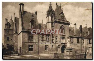 Old Postcard Bourges Facade Du Palais Jacques Coeur