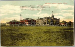 View of Solders Home, Boise ID c1910 Vintage Postcard C41