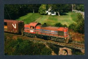 NJ Morristown & and Erie Railroad Train Engine #15 HANOVER NEW JERSEY Postcard