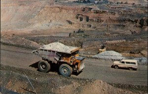 Butte Montana MT Berkeley Open Pit Mining Dump Trucks Vintage Postcard