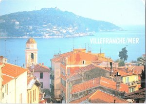 Villefranche-sur-Mer Côte d'Azur Scenic View 1960s Postcard