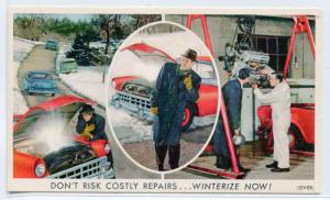 Prestone Oil Anti Freeze Winterize Auto Advertising postcard