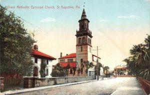 ST AUGUSTINE, FL Florida   GRACE METHODIST EPISCOPAL CHURCH   c1910's Postcard