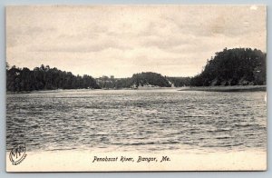 Penobscot River   Bangor  Maine   Postcard