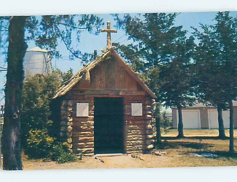 Unused Pre-1980 CHURCH SCENE Hostyn - Schulenburg & La Grange Texas TX A5651