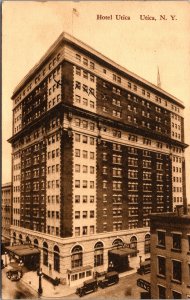 Postcard NY Hotel Utica albertype