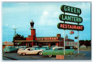 c1950s Green Lantern Restaurant South of Fayetteville North Carolina NC Postcard