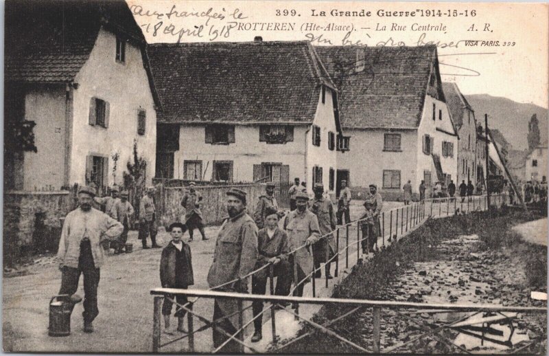 Military France La Grande Guerre 1914 Rotteren Elzas Alsace Postcard 09.05 