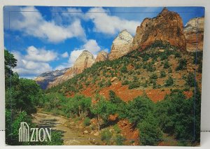 The Virgin River Zion National Park Vintage Postcard