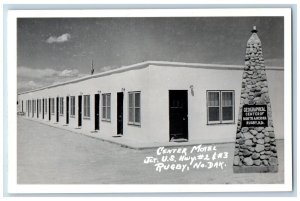 Rugby North Dakota ND Postcard RPPC Photo Center Motel Jct. US Hwy #2 & #3