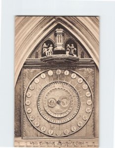 Postcard Lightfoots Clock Wells Cathedral Wells England