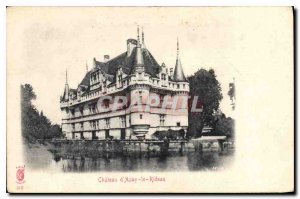 Old Postcard Chateau d'Azay le Rideau