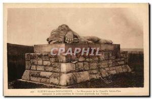 Old Postcard Fleury before Douaumont The Monument of the Chapel of St. Leo Fine